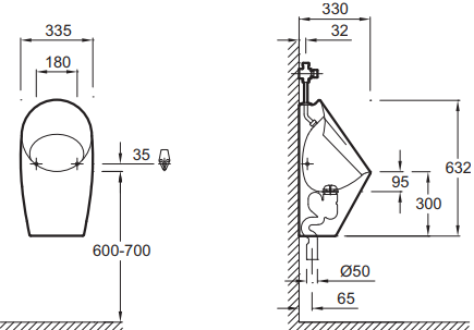 Писсуар Jacob Delafon Patio E1545-00 