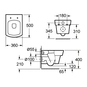 Чаша для унитаза подвесного BelBagno Mattino BB1060CH белый