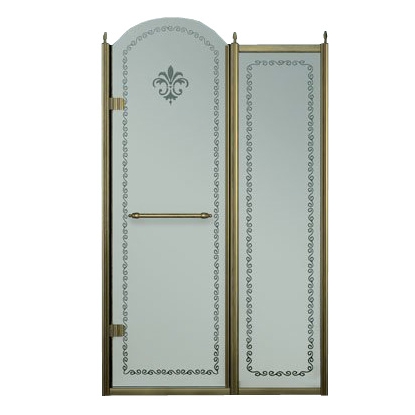 Душевая дверь в нишу Cezares Retro B 11 120 CP Br L/R