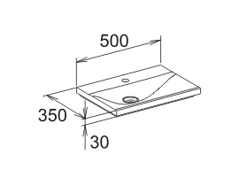 Мебельная раковина Keuco Royal Reflex 50 см