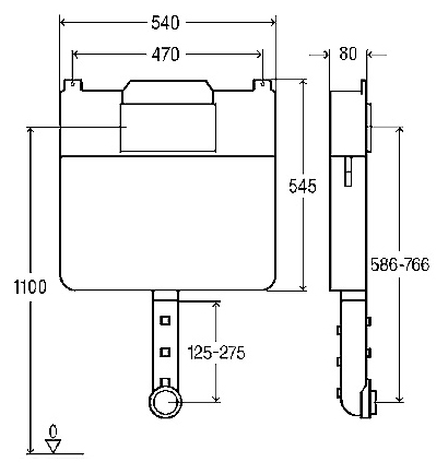 Смывной бачок скрытого монтажа Viega Mono Slim 648787