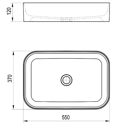 Раковина Ravak Ceramic R SLIM 550 XJX01155002