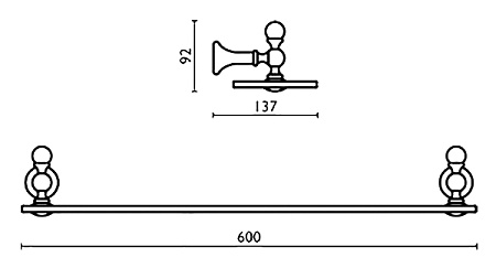 Полка Bagno & Associati Folie FS11351 CR