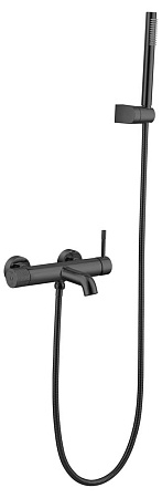 Смеситель Boheme Uno 463-SGM для ванны, оружейная сталь глянцевая