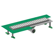 Душевой трап Ctesi Flow Square BK4024640 70 хром