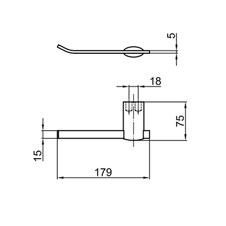 Держатель туалетной бумаги Webert Aria AI500801015 хром