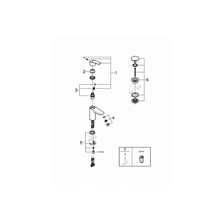 Смеситель Grohe Eurosmart 23922003 для раковины