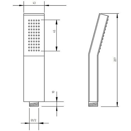 Душевая лейка Migliore Inside 30887 хром