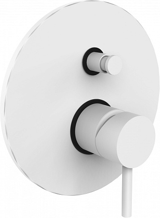 Смеситель Paffoni Light LIG015BO для душа, белый матовый