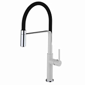 Смеситель Clever CHEF 60147 для кухонной мойки, белый/хром