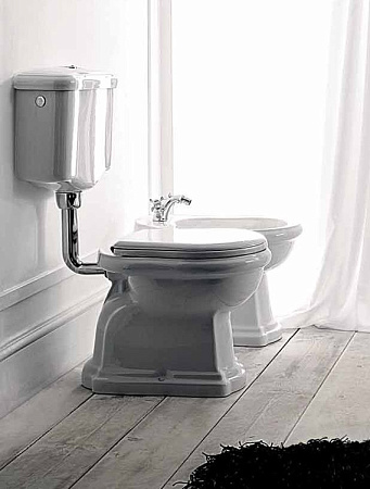 Труба низкая к подвесному бачку Kerasan 757193 бронза