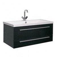 Тумба с раковиной Aquanet Нота 00171491 90 черная