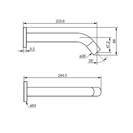 Смеситель Damixa Scandinavian Pure 360270000 для раковины