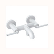 Смеситель для ванны и душа Kludi Nova Fonte 205405315 белый матовый