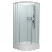 Душевая кабина Frank F400/1 М White 100x100 без крыши, стекло матовое, белый