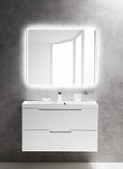 Мебель для ванной BelBagno Vittoria VITTORIA-1000-2C-SO-BL 100 белая глянцевая