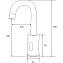 Смеситель электронный beWash Photocell BWAM1BS869 для раковины, черный - фото 2