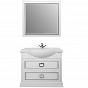 Мебель для ванной Tessoro Foster TS-F9080-C-W-S 80 белый с патиной серебро