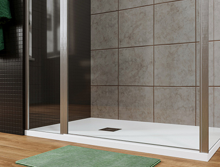 Душевой уголок Allen Brau Priority 3.31004.00 + 3.31019.00 100x100 хром