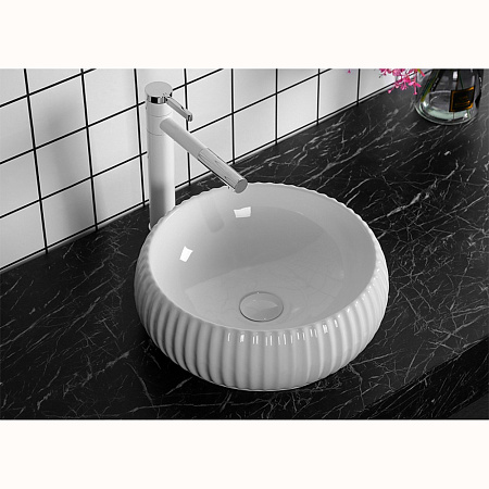 Раковина накладная Ceruttispa СТ9554 40,5x40,5 белый