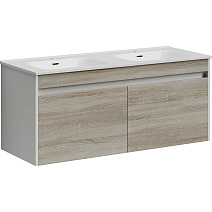 Тумба с раковиной Sancos Smart 120 SM120-2E дуб бардолино/белый