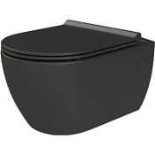 Унитаз подвесной Boheme Bianca 961/2 микролифт, черный матовый