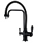 Смеситель Zorg Sanitary ZR 342-6 YF BLACK для кухонной мойки/для фильтра, черный - фото 1