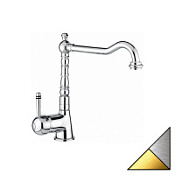 Смеситель Emmevi Laguna 40516CO для кухонной мойки, хром/золото