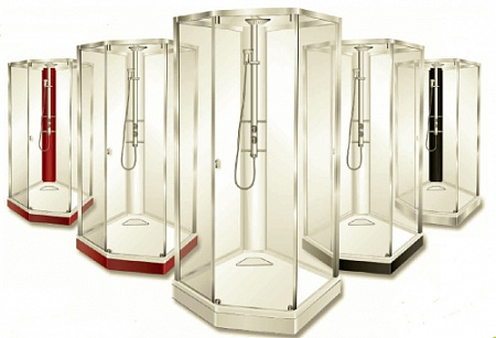 Задняя панель IDO Showerama 8-5 4985113011 100x100 тонированное стекло, хром матовый