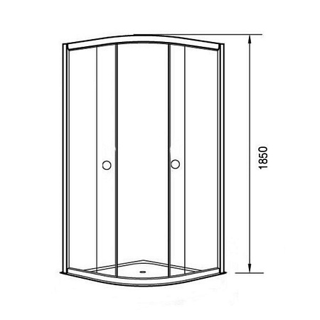 Душевой уголок Agger A01-080TCR/G 80 прозрачное стекло, хром