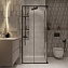 Душевой уголок Niagara Nova NG-6822-34BLACK 80x80x195 стекло прозрачное/профиль черный матовый - фото 4