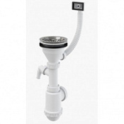Сифон для раковины AlcaPlast A447P-DN50/40 с переливом и подводкой