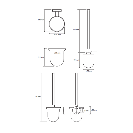 Набор Bemeta Omega 204601 (6 предметов)