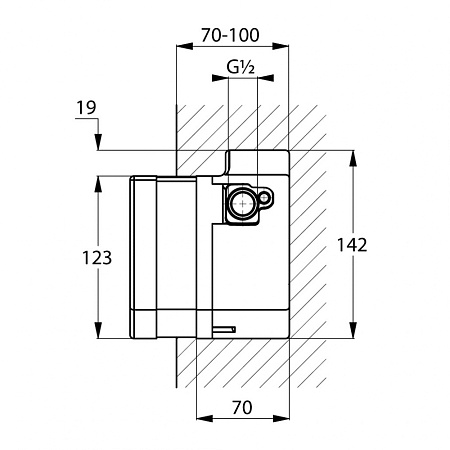 Cкрытая монтажная часть Kludi Zenta 38001 для смесителя