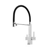 Смеситель для кухонной мойки Sancos Moro SC4006CH хром/черный