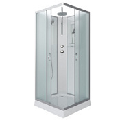 Душевая кабина Niagara Classic NG-1101-14BKT 90x90x210 стекло матовое/профиль серебро