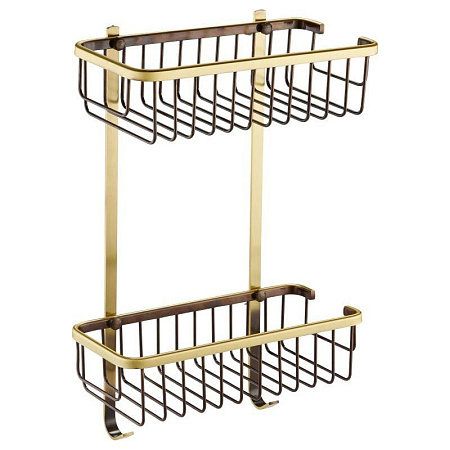 Полка двойная Zorg Antic AZR U-3 BR бронза