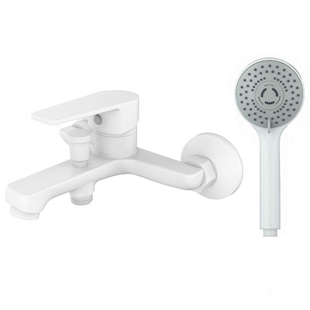 Смеситель Orange Loop M26-100w для ванны с душем, белый