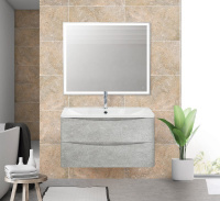 Мебель для ванной BelBagno Acqua ACQUA-900-2C-SO-CVG 90 подвесная, Cemento Verona Grigio