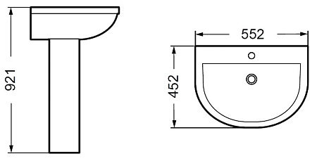 Раковина BelBagno Zorro