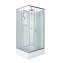 Душевая кабина Niagara Classic NG-33084-14QBKT 100x80x210 стекло матовое/профиль серебро