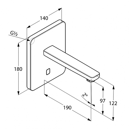 Смеситель Kludi Zenta 3850205 для раковины, хром