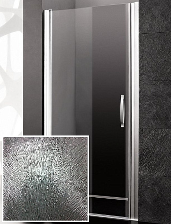 Душевая дверь в нишу Cezares Fontano FONTANO-B-1-90-Pi-Cr-L 90 L рифленое стекло