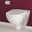 Унитаз подвесной Villeroy & Boch O.Novo 5660HRR1 безободковый, микролифт, альпийский белый - фото 2