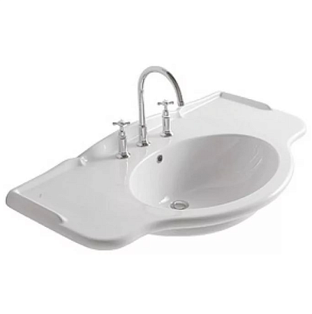 Раковина Globo Paestum PA022.BI*1 110*60 с 1 отв. под смеситель, белый