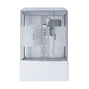 Душевая кабина Niagara Ultra 150x70x220 стекло прозрачное с матовой полосой/профиль хром