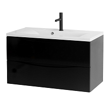 Тумба под раковину BelBagno Marino MARINO-900-2C-SO-NL-P 90 nero lucido