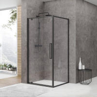 Душевой уголок Black & White Stellar Wind S877 900X900X1950 BLACK