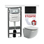 Комплект Ceramica Nova Forma CN3009_1001B_1000 подвесной унитаз + инсталляция + кнопка