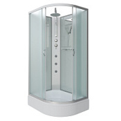 Душевая кабина Niagara Classic NG-33294-14LBKTG 120x90x210 стекло матовое/профиль серебро